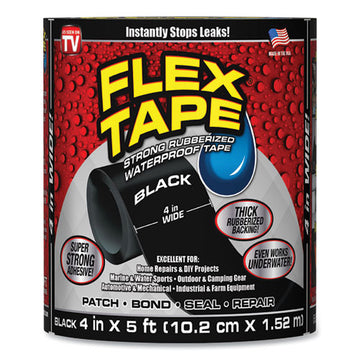 Flex Seal General Purpose Repair Tape, 4" X 1.67 Yds, Black freeshipping - TVN Wholesale